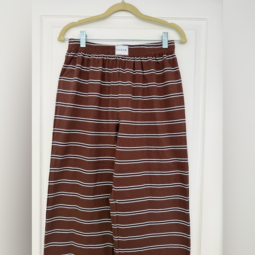 Parke Brown Striped Pants - Picture 3 of 10
